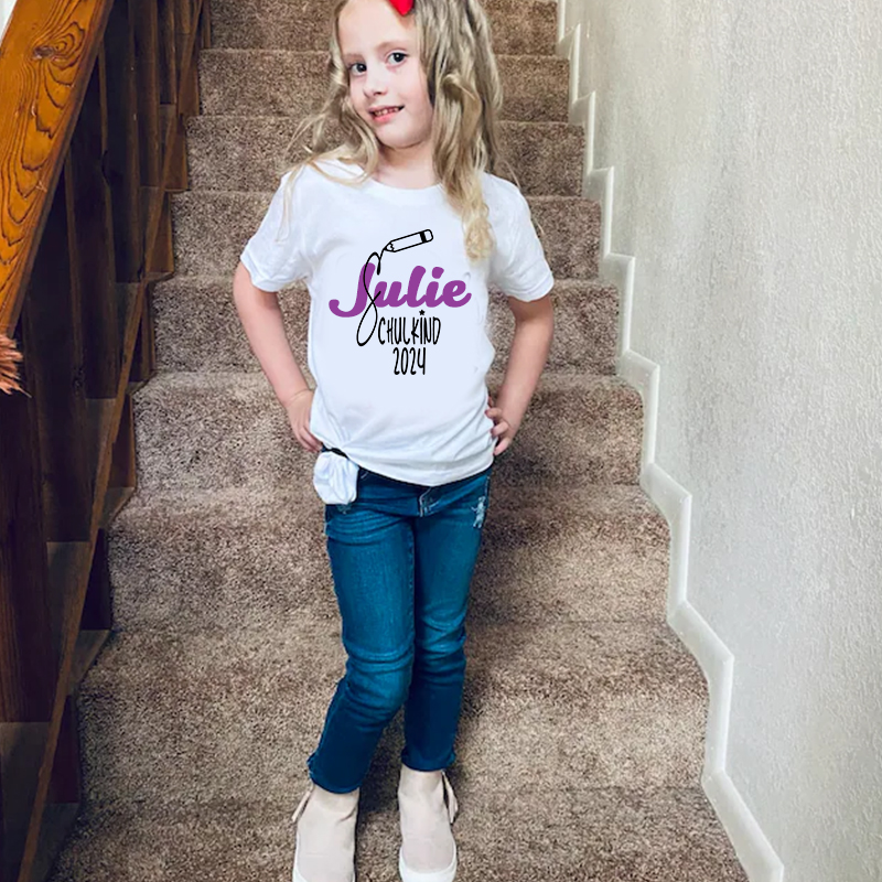Personalized Kids 2024 Starting School  T-Shirt| Cloth184