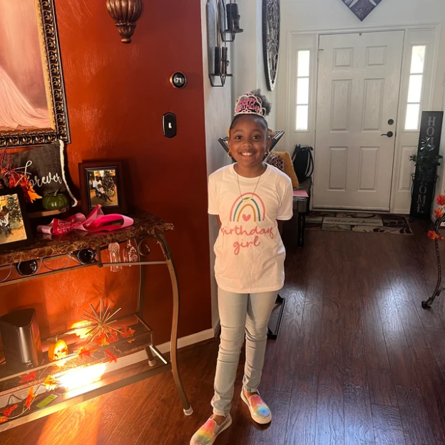 Personalized Girls Rainbow Birthday T-Shirt| Cloth173