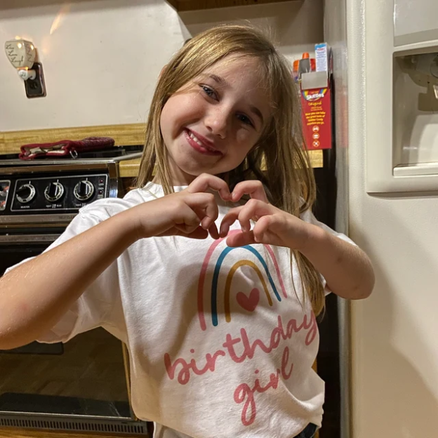 Personalized Girls Rainbow Birthday T-Shirt| Cloth173