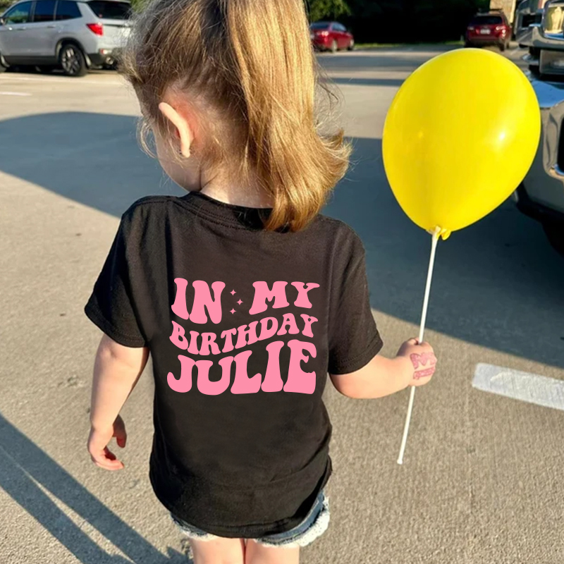 Personalized Girls Birthday Comfort Colors T-Shirt| Cloth172