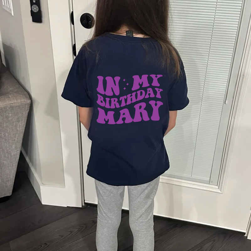 Personalized Girls Birthday Comfort Colors T-Shirt| Cloth172