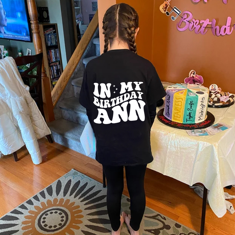 Personalized Girls Birthday Comfort Colors T-Shirt| Cloth172