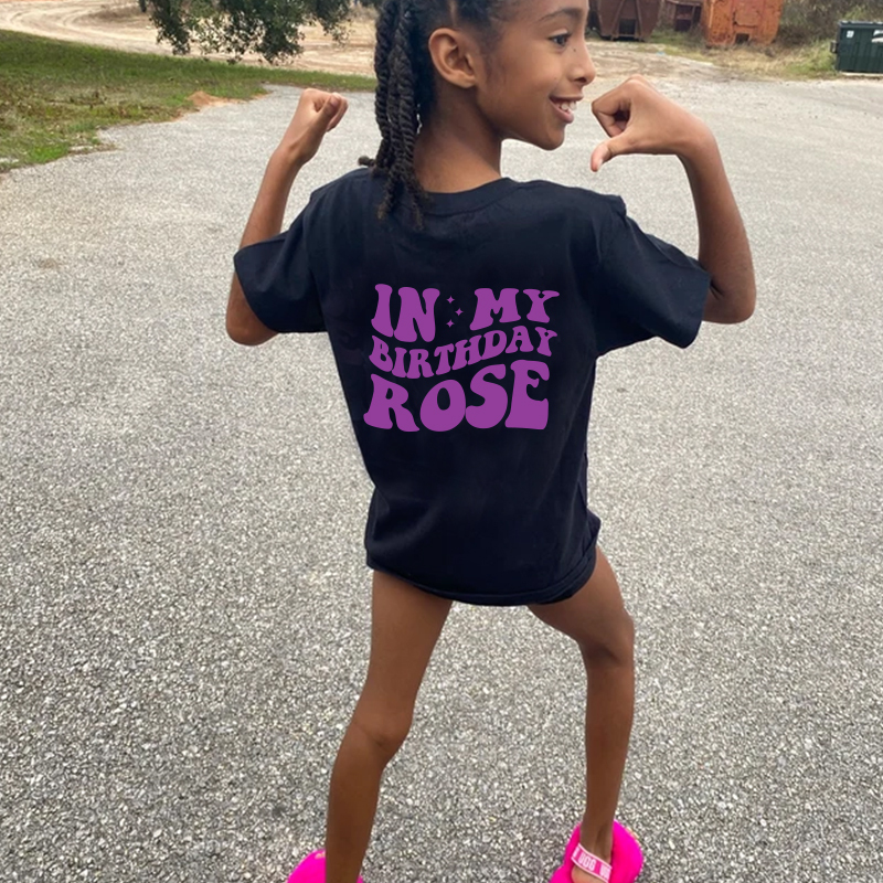 Personalized Girls Birthday Comfort Colors T-Shirt| Cloth172