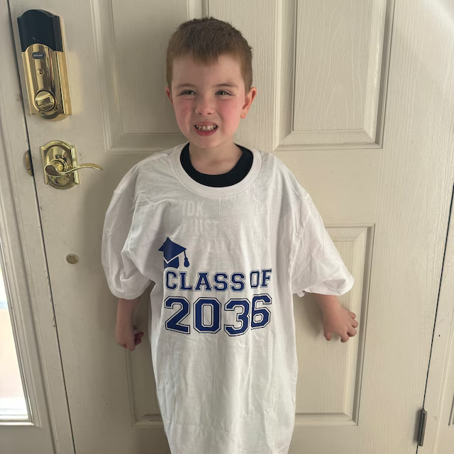 Personalized Kids Class Of Class Of 2037 Handprint Shirt| Cloth181