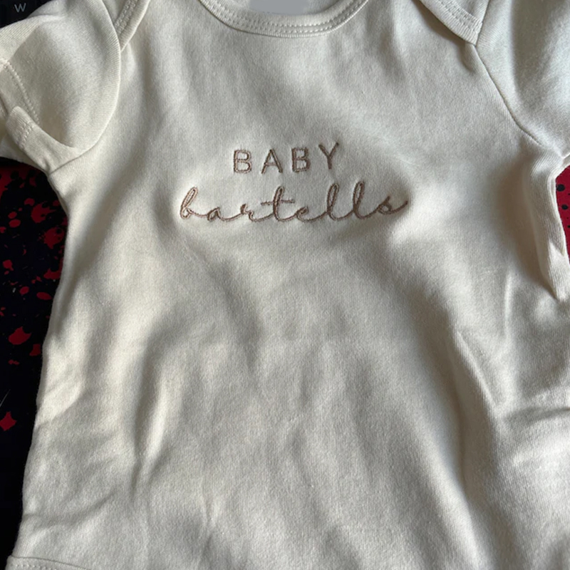 Personalized Baby Embroidered Name Cozy Onesie| BBCloth68