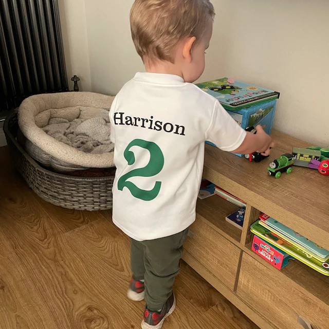 Personalized Boys Farm Tractor Birthday T-Shirt| Cloth1401