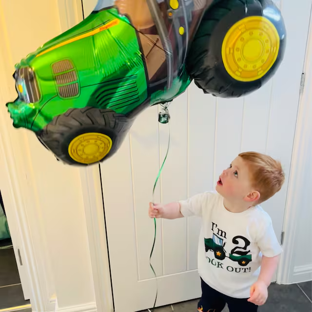 Personalized Boys Farm Tractor Birthday T-Shirt| Cloth1401