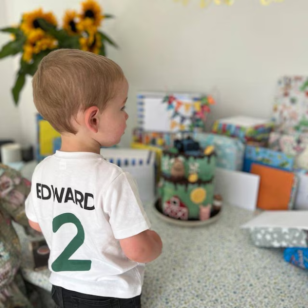 Personalized Boys Farm Tractor Birthday T-Shirt| Cloth1401