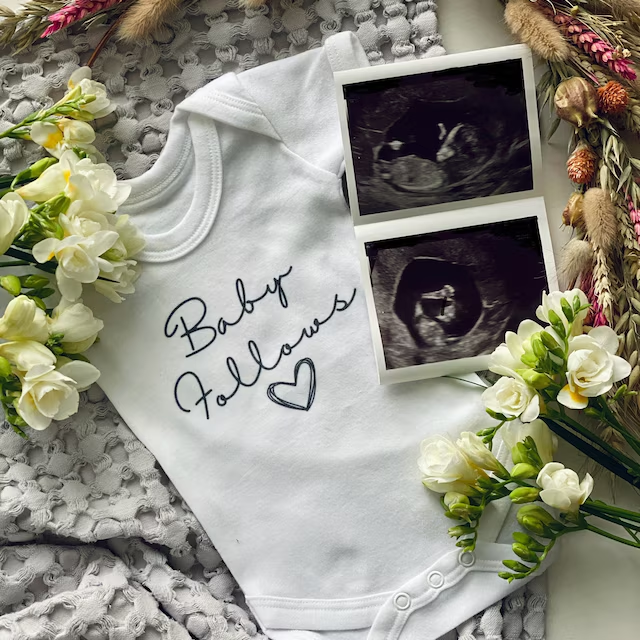 Personalized Baby Announcement Cozy Onesie| BBcloth1201