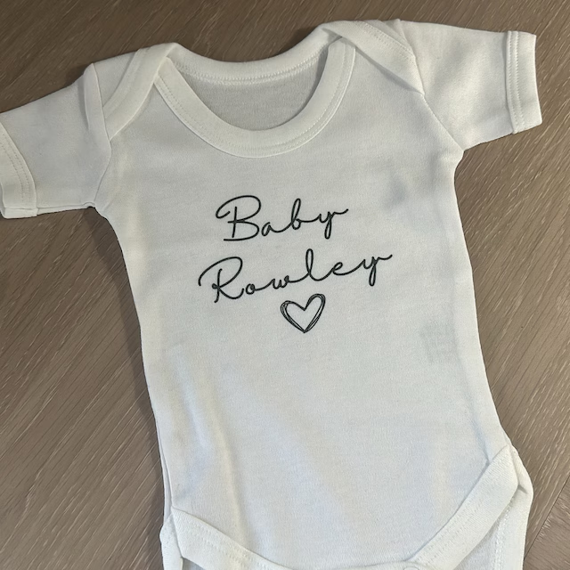 Personalized Baby Announcement Cozy Onesie| BBcloth1201