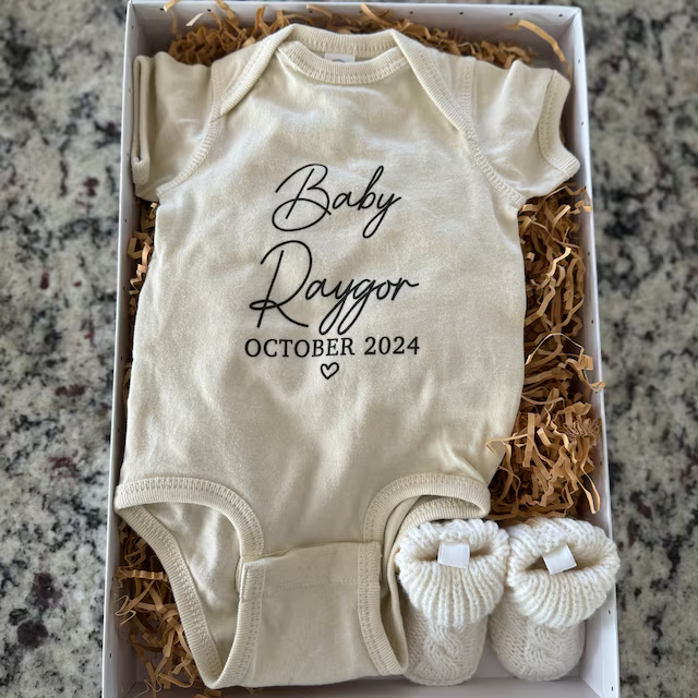 Personalized Baby Natural Cozy Onesie| BBcloth1202
