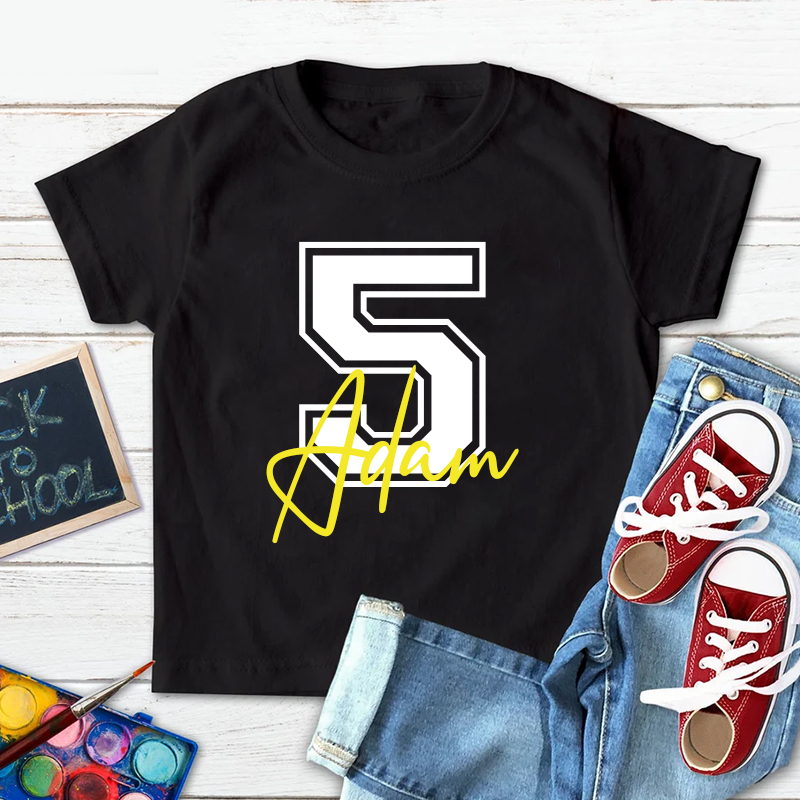 Personalised Kid Birthday Unisex T-Shirt| Cloth1409