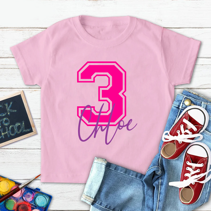 Personalised Kid Birthday Unisex T-Shirt| Cloth1409