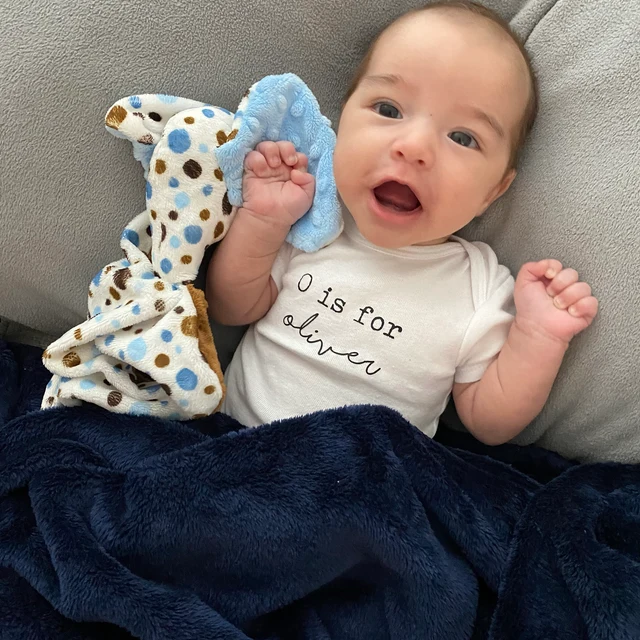 Personalized Baby N is for Name Cozy Onesie| BBcloth2203