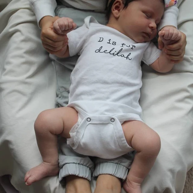 Personalized Baby N is for Name Cozy Onesie| BBcloth2203