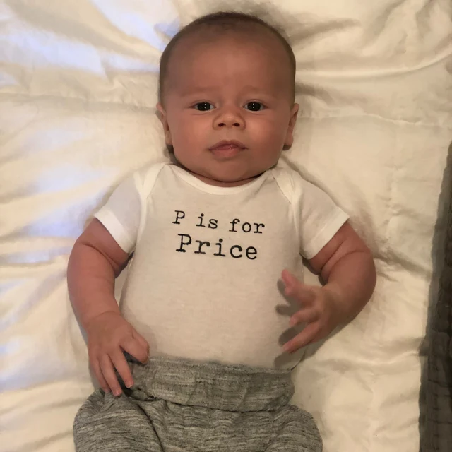 Personalized Baby N is for Name Cozy Onesie| BBcloth2203