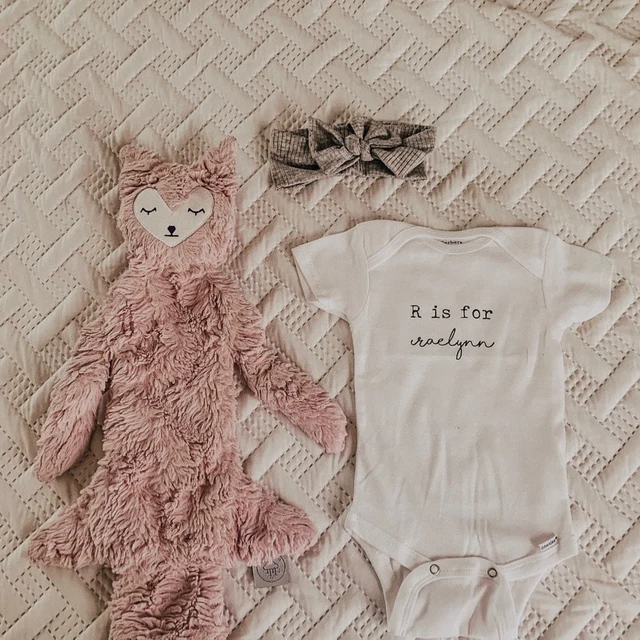 Personalized Baby N is for Name Cozy Onesie| BBcloth2203