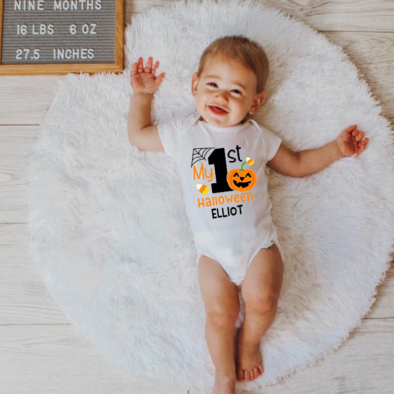 Personalized 1st Halloween Funny Cozy Onesie| BBcloth2204