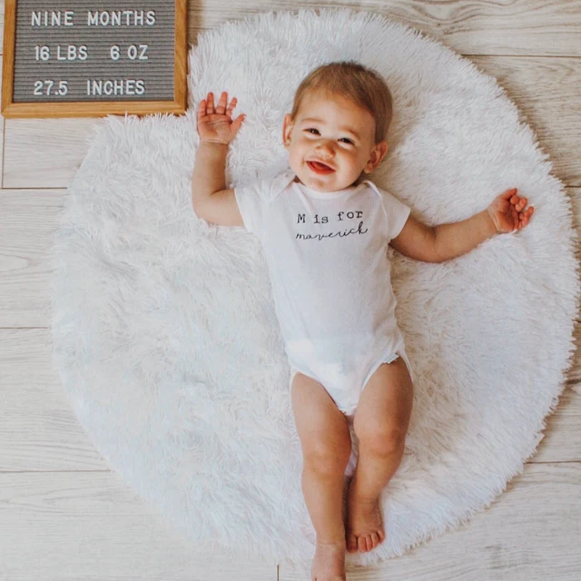 Personalized Baby N is for Name Cozy Onesie| BBcloth2203
