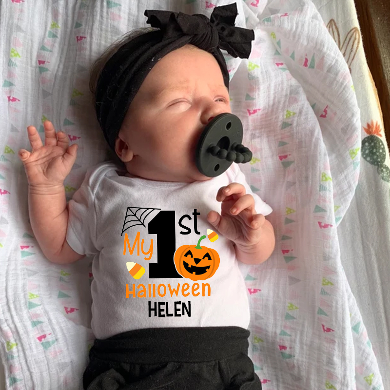 Personalized 1st Halloween Funny Cozy Onesie| BBcloth2204