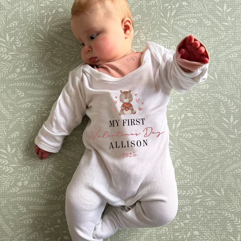 Personalized Baby's First Valentine's Day Going Home Sets| BBCloth1218