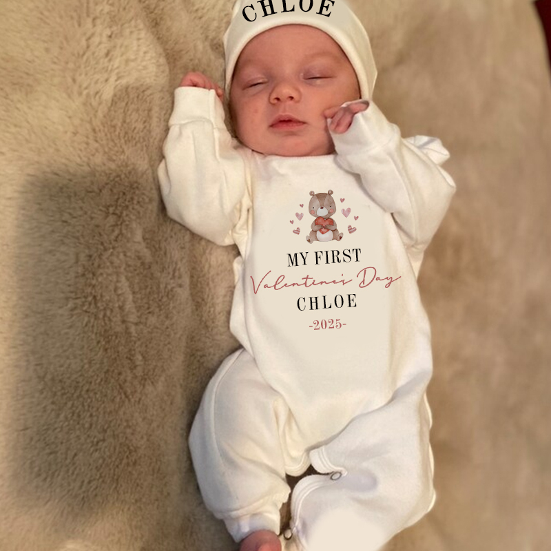 Personalized Baby's First Valentine's Day Going Home Sets| BBCloth1218