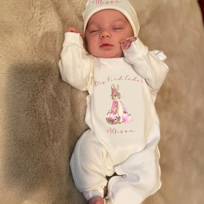 Personalized Baby Newborn Easter Going Home Sets| BBCloth1219