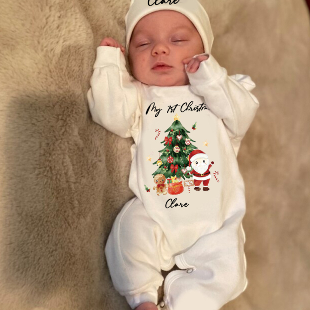 Personalized Baby My First Christmas Santa Outfit| BBcloth1222