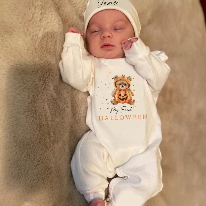 Personalized Baby First Halloween Outfit| BBCloth1206