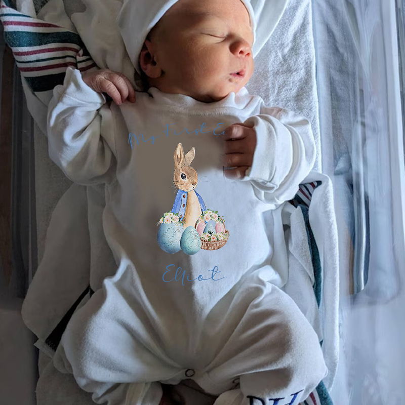 Personalized Baby Newborn Easter Going Home Sets| BBCloth1219