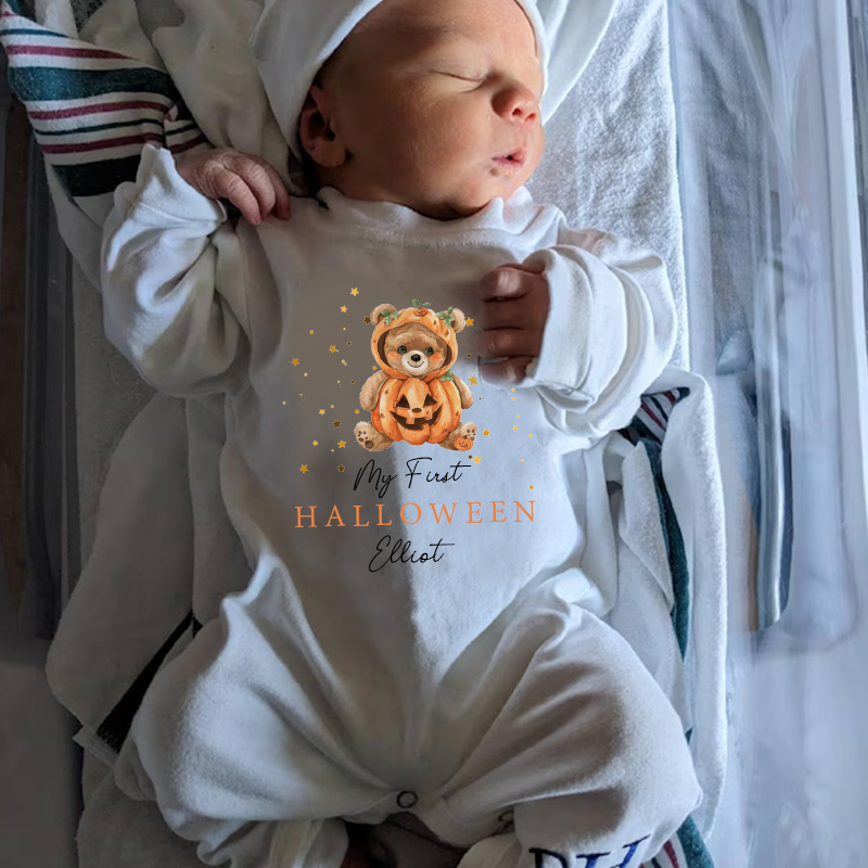 Personalized Baby First Halloween Outfit| BBCloth1206