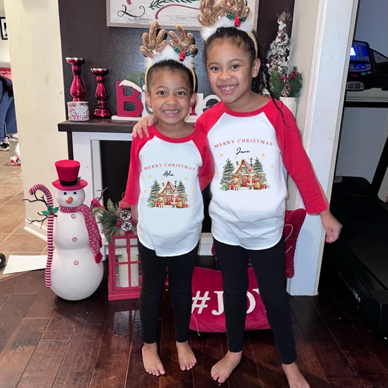 Personalized Kids Christmas Shirt| Cloth12417