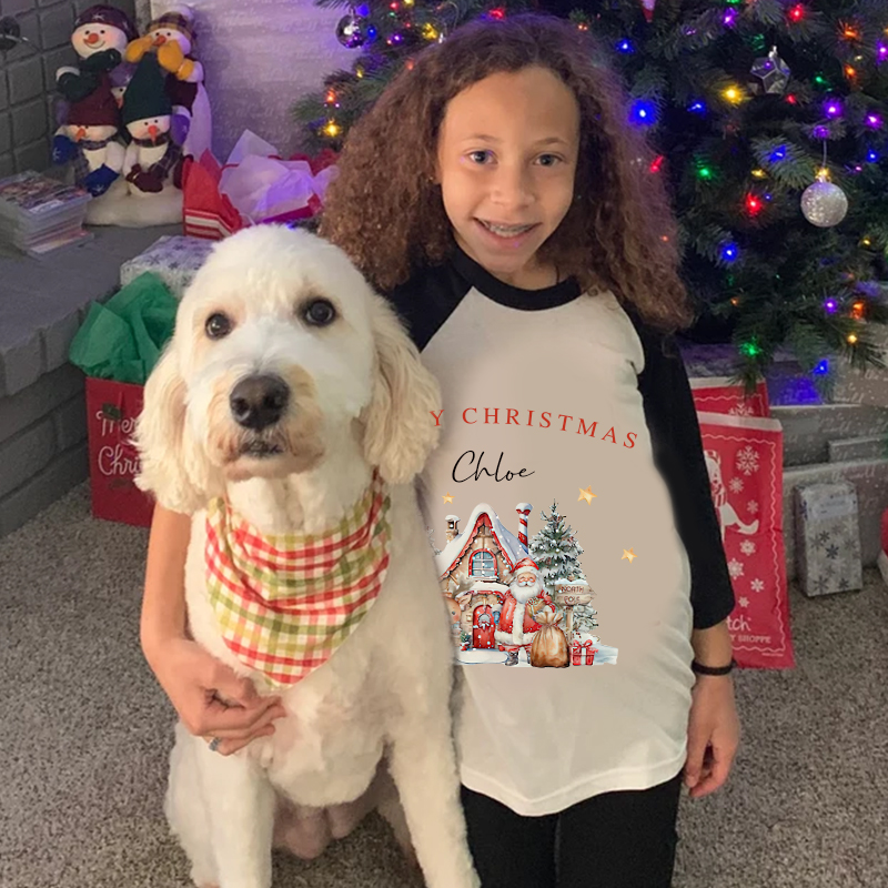 Personalized Kids Christmas Shirt| Cloth12417