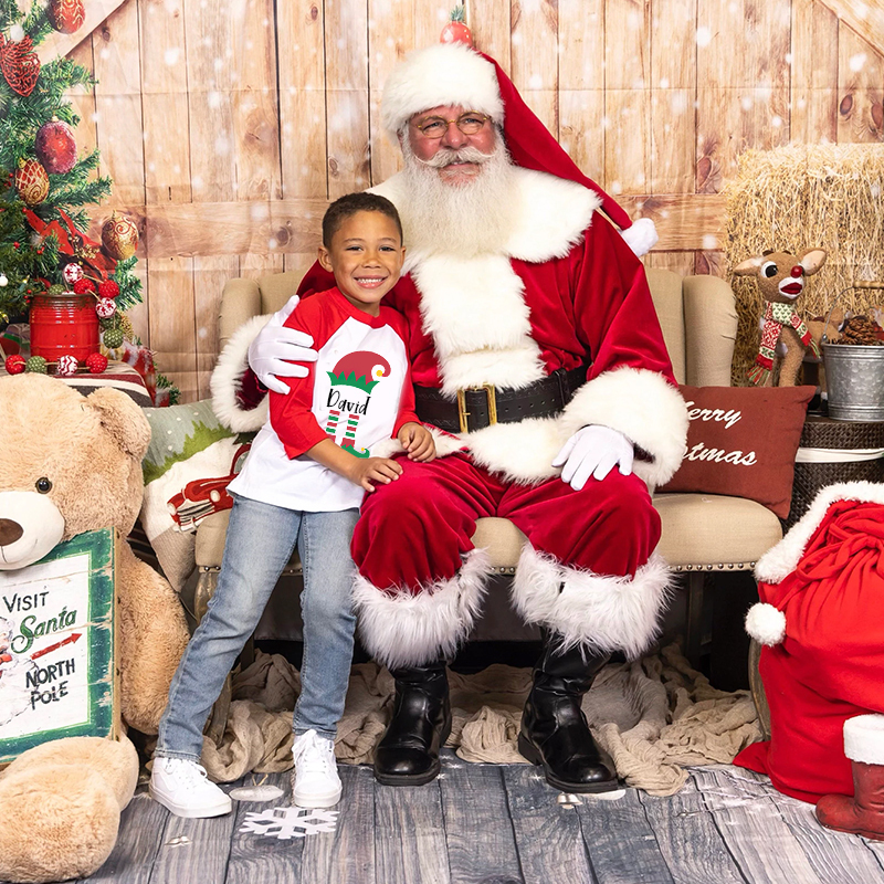 Personalized Kids Name Christmas Long Sleeves Shirt| Cloth12413