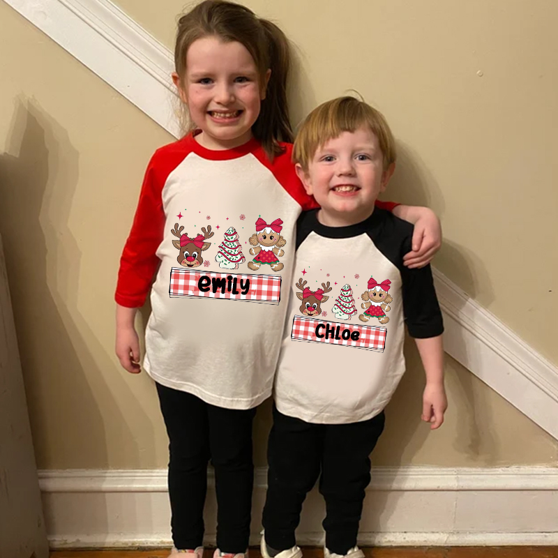 Personalized Kids Christmas Shirt| Cloth12418