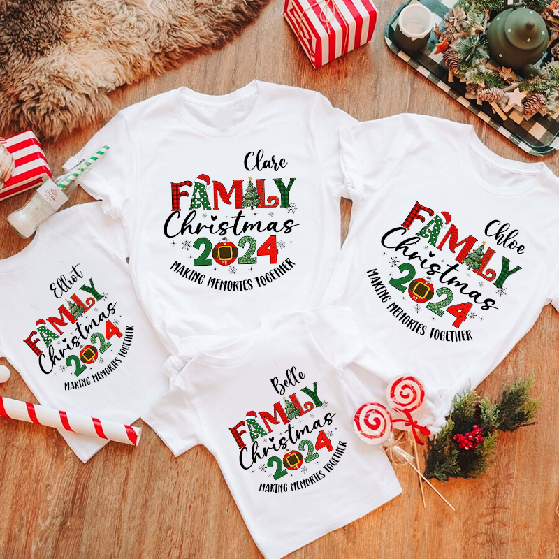 Personalized Family 2024 Making Memories Together T-Shirt| Match0413