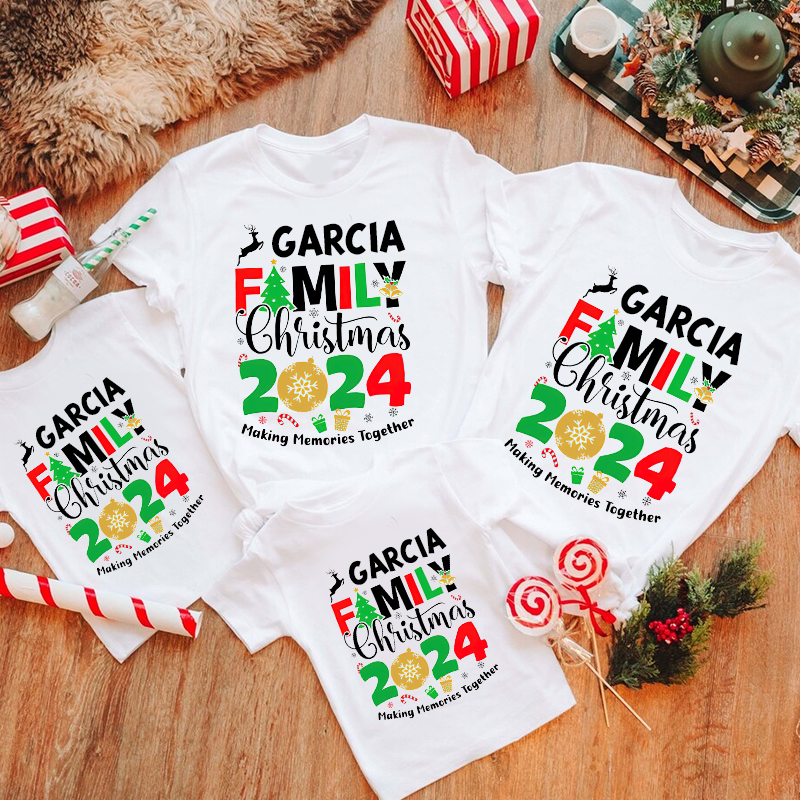 Personalised Family 2024 Making Memories Together T-Shirt| Match0405