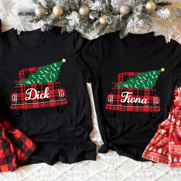 Personalized Family Christmas Name T-Shirt| Match0410