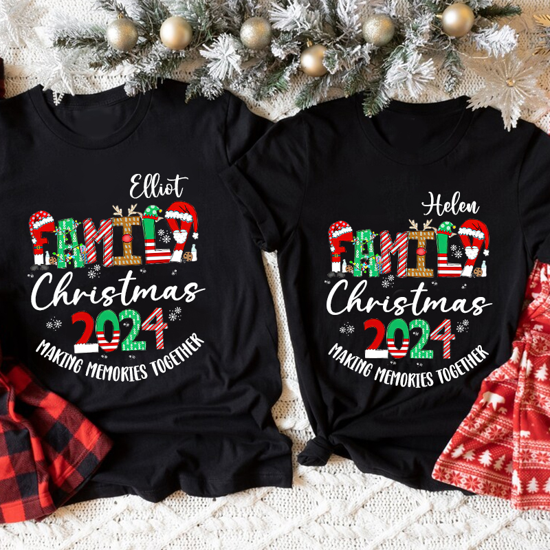 Personalized Family 2024 Making Memories Together T-Shirt| Match0414