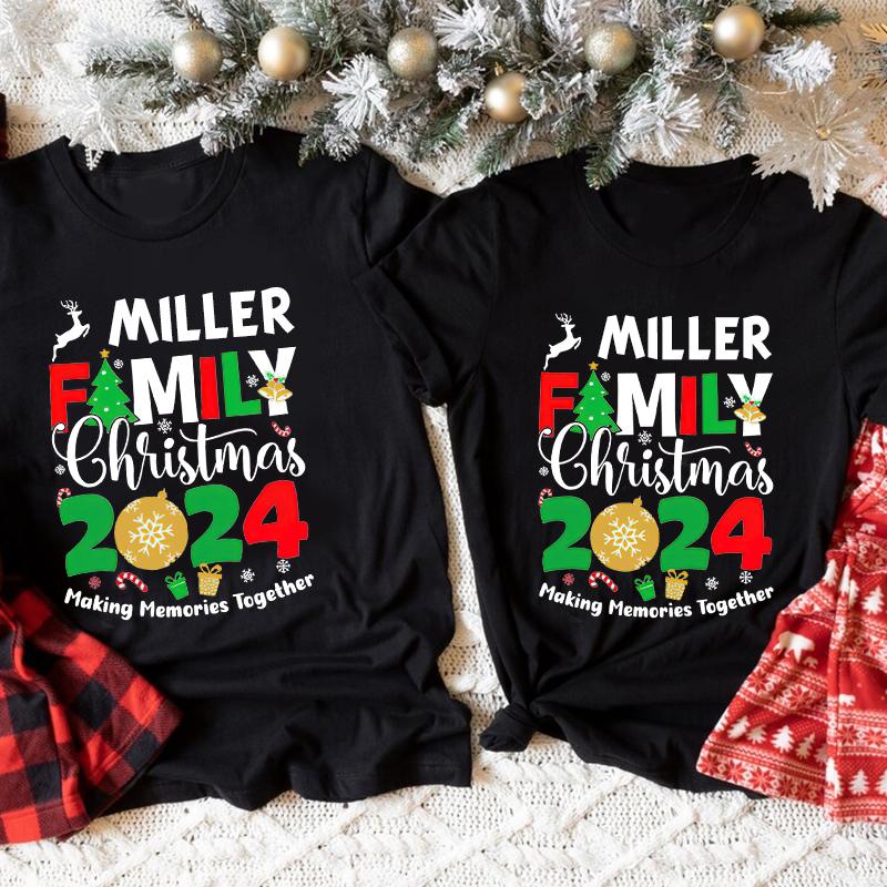 Personalised Family 2024 Making Memories Together T-Shirt| Match0405
