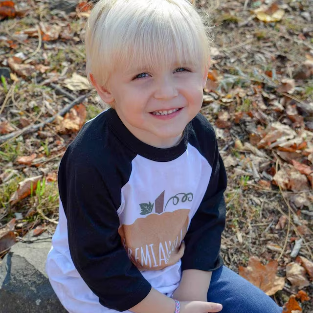 Personalized Kids Pumpkin Name Long Sleeves Shirt| Cloth12414
