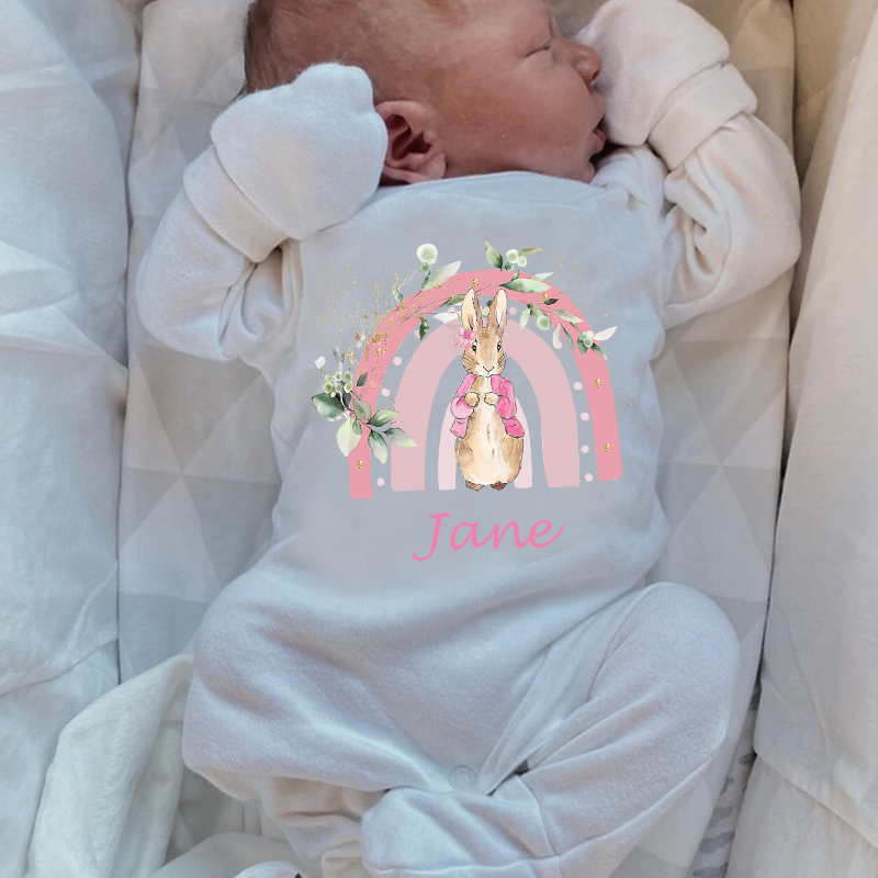 Personalized Baby Rabbit Birth Outfit| BBCloth1215