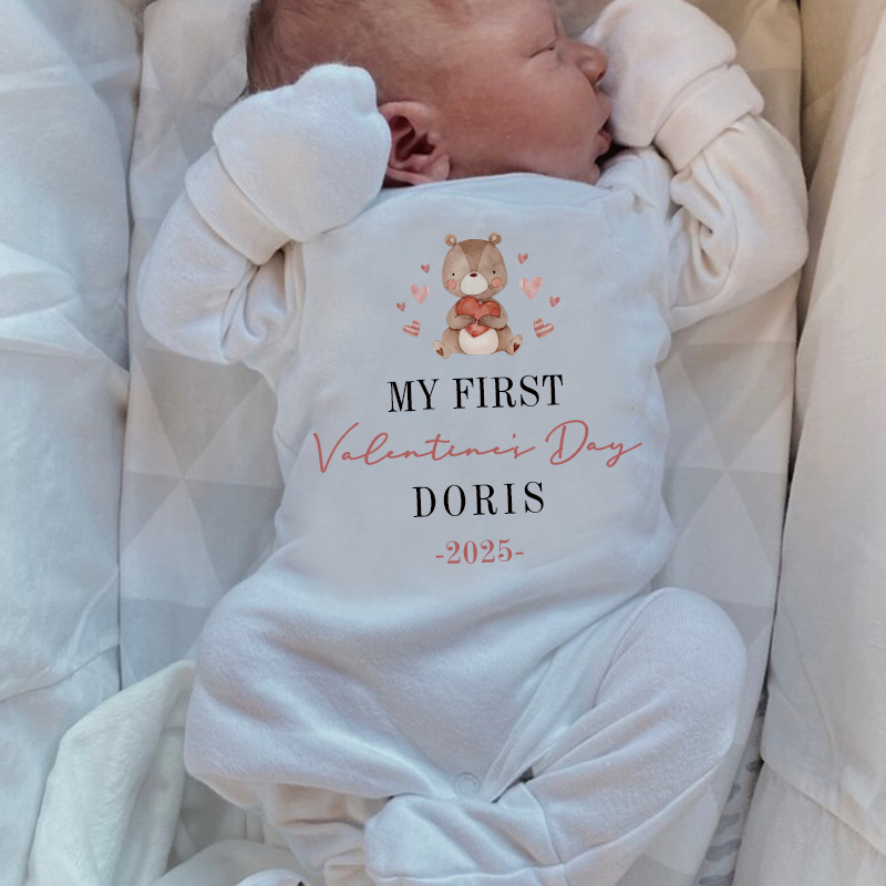 Personalized Baby's First Valentine's Day Going Home Sets| BBCloth1218
