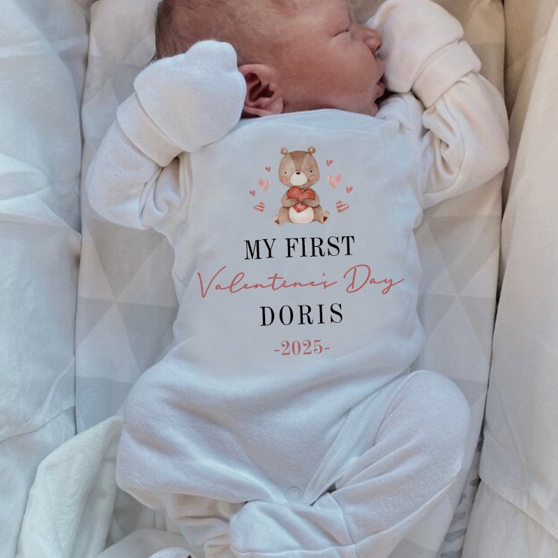 Personalized Baby's First Valentine's Day Going Home Sets| BBCloth1218