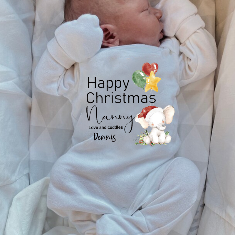 Personalized Baby My First Christmas Outfit| BBcloth1224