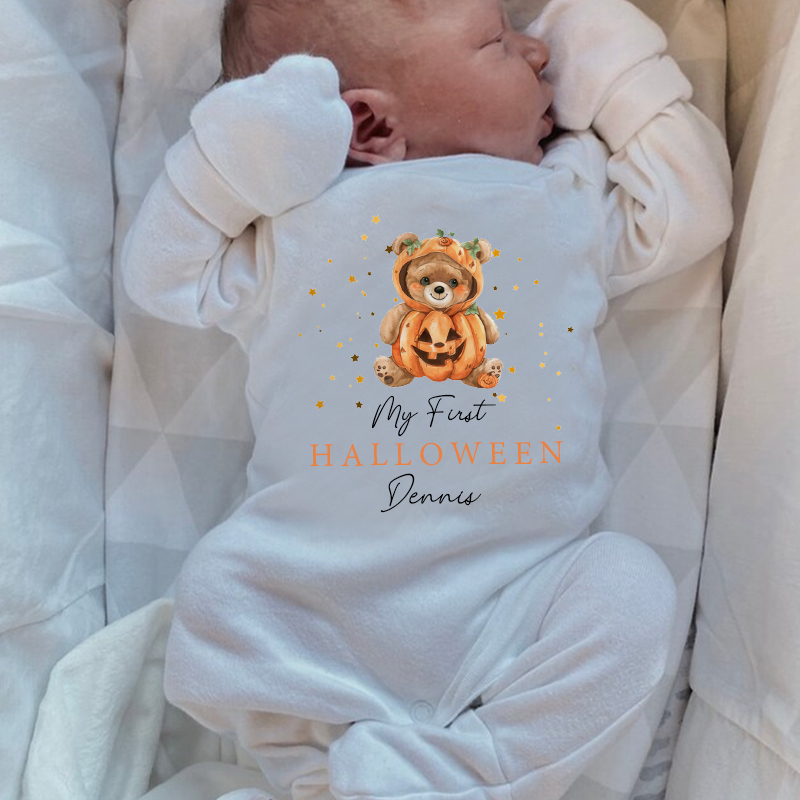 Personalized Baby First Halloween Outfit| BBCloth1206