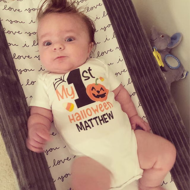 Personalized 1st Halloween Funny Cozy Onesie| BBcloth2204