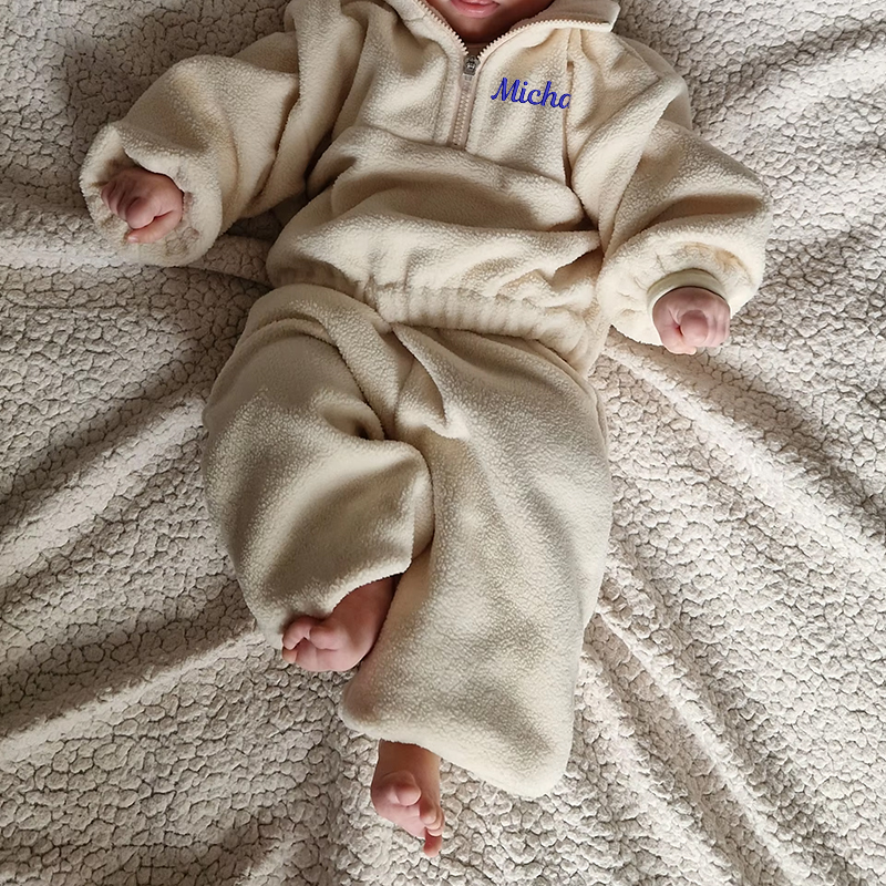 Personalized Kids Embroidered Fleece Hoodies Sports Suit| Cloth202