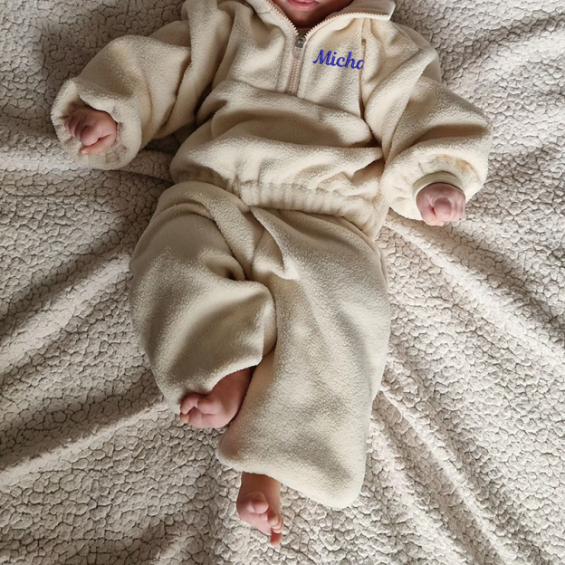 Personalized Kids Embroidered Fleece Hoodies Sports Suit| Cloth202