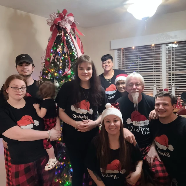 Personalised Family Christmas Name T-Shirt| Match0407